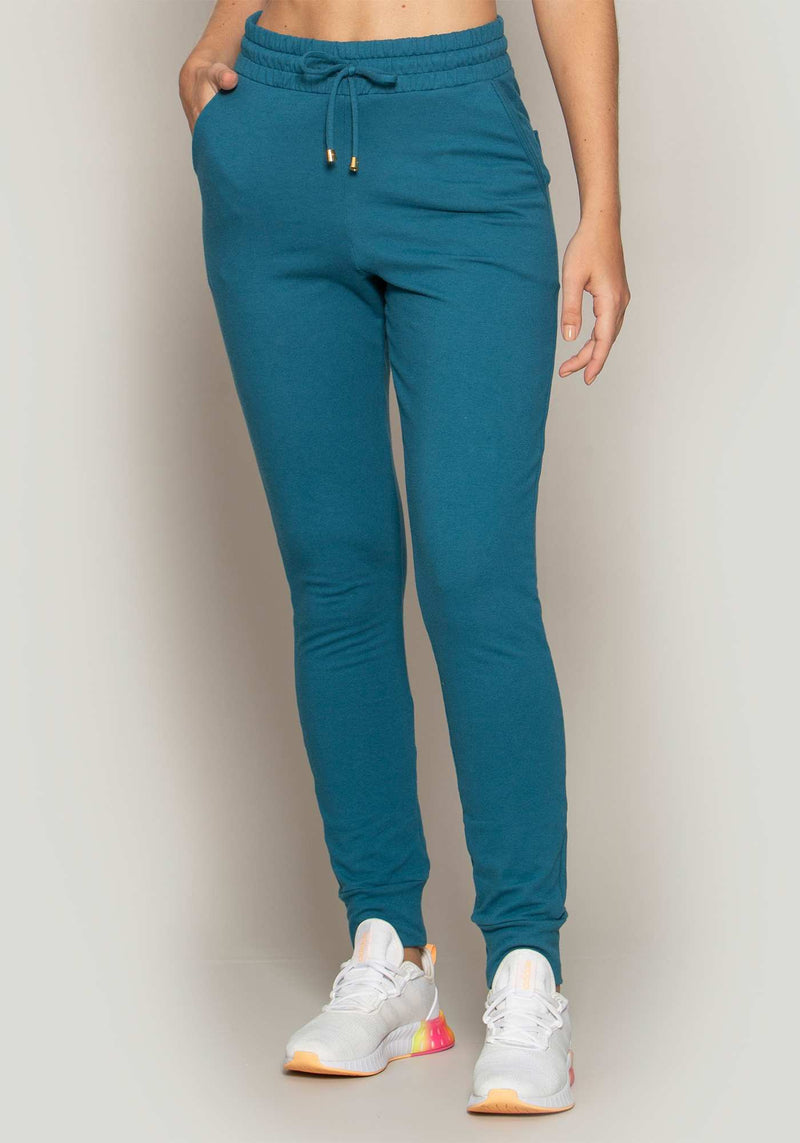 CALÇA JOGGER MOLETINHO AZUL M