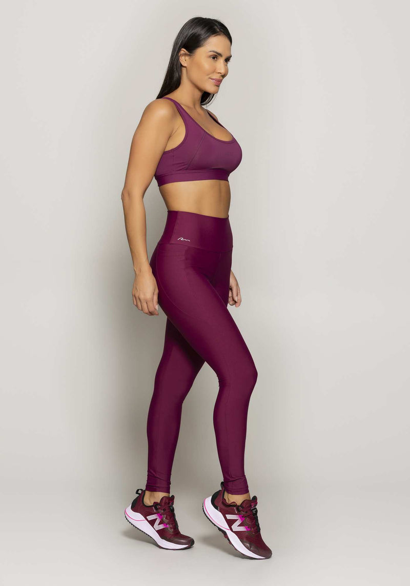 LEGGING COM BOLSO ROXO UVA G