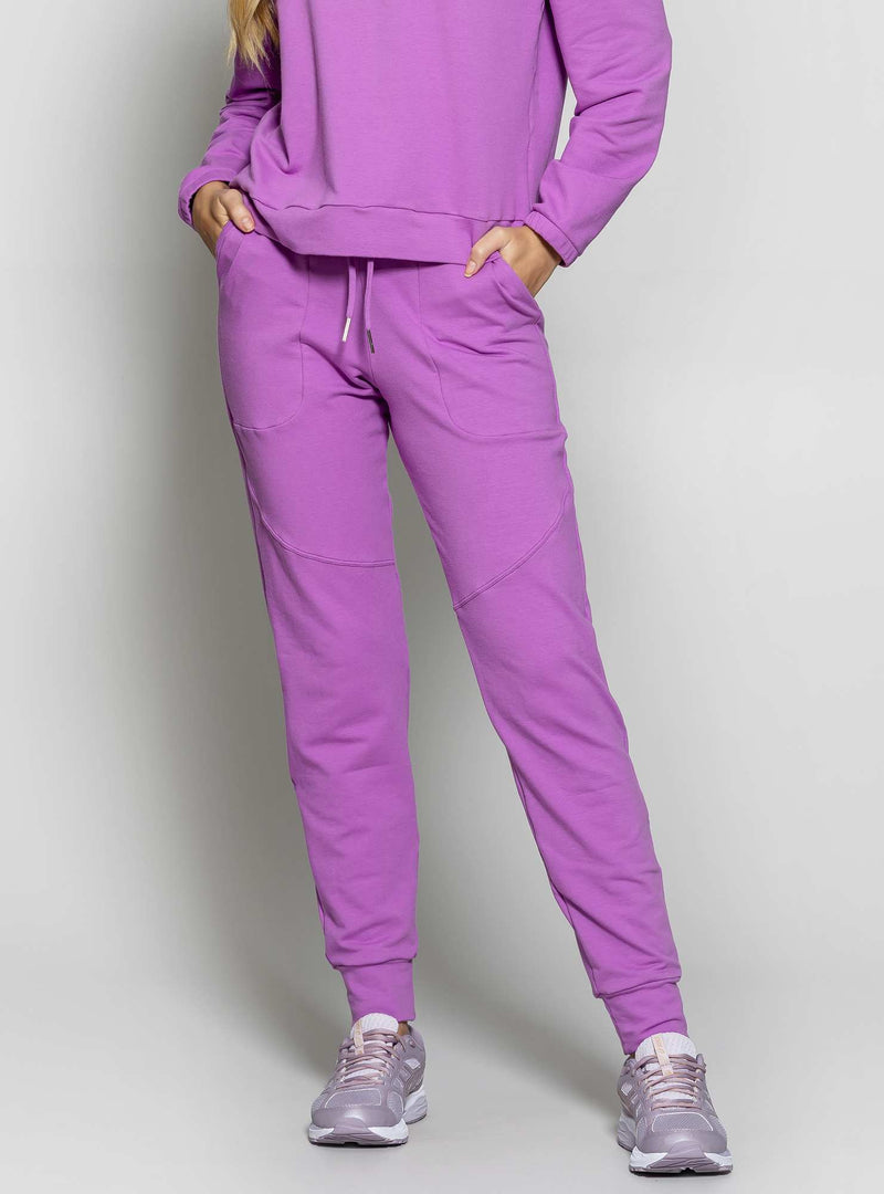 CALÇA JOGGER MOLETINHO ROXO M