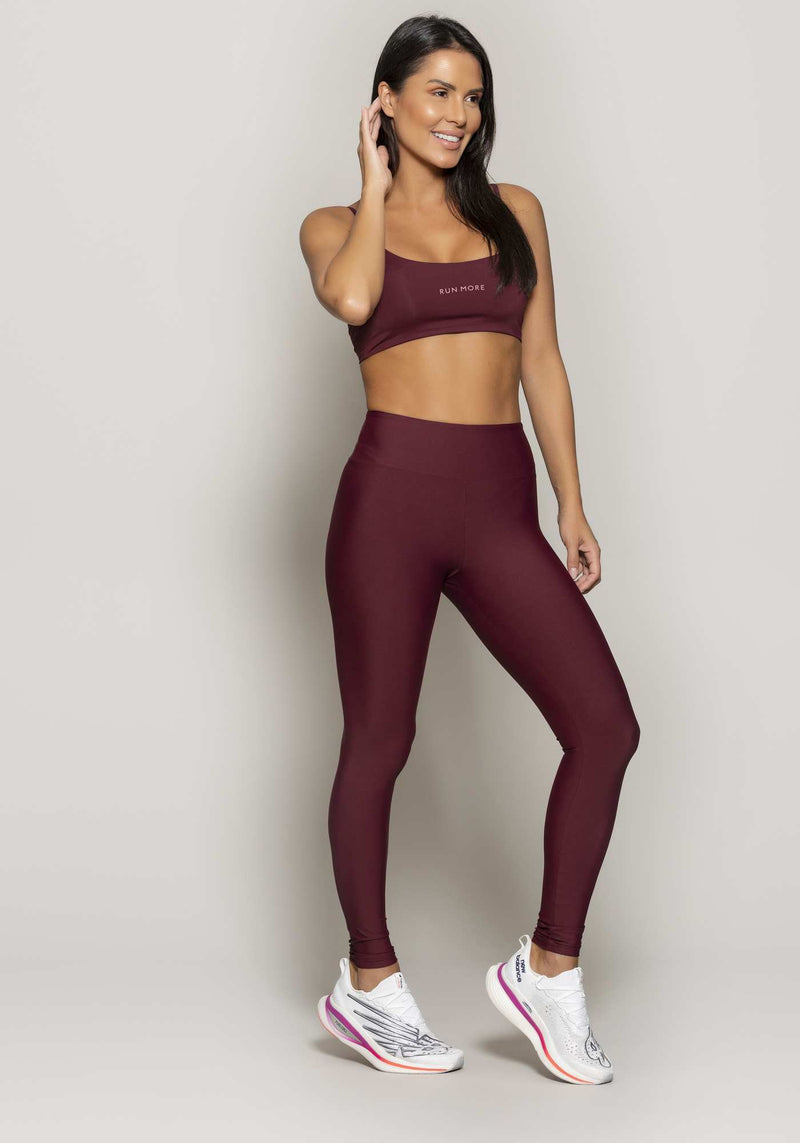 LEGGING RUN MORE COMPRESSION BORDO G